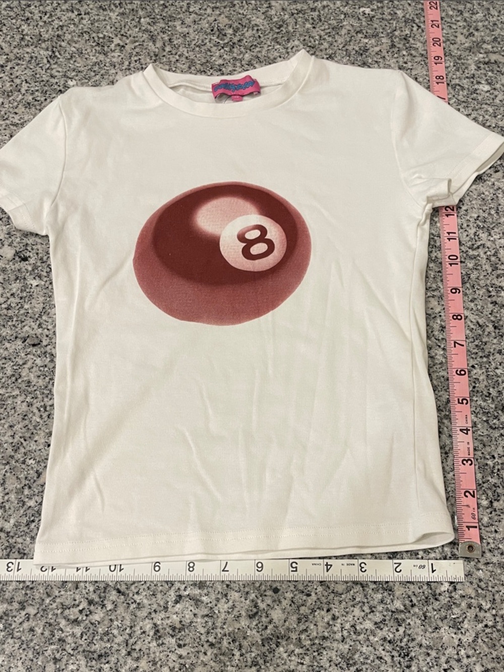 Edikted 8-Ball Graphic Tee XS White